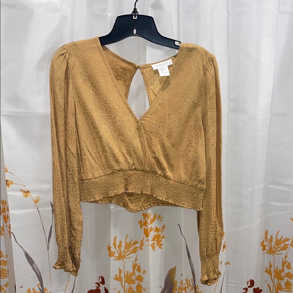 Elegant Gold Women's Top